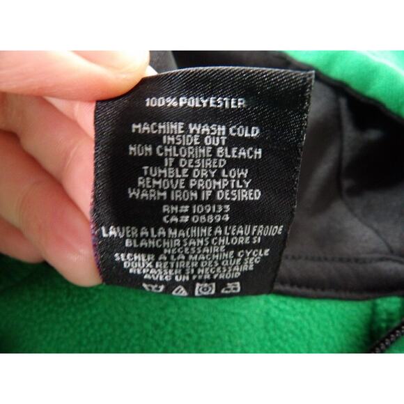 NBA Boston Celtics Small Hoodie Full Zip Green Black Boston Logo Scuba Material - Picture 3 of 14